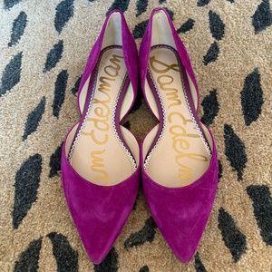 Sam Edelman Purple Suede Flats sz 8